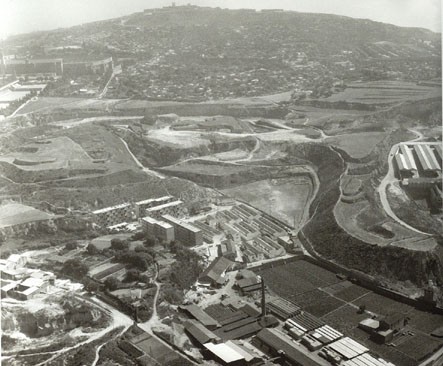 Vista de Montjuïc en 1964
